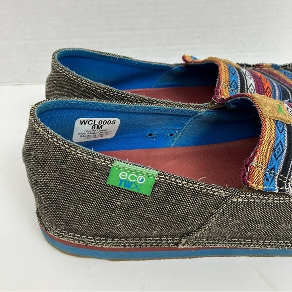 Twisted X EcoTWX Woven Multicolor Aztec Print Slip On Loafers Lightweight Sz 8 - Picture 3 of 15